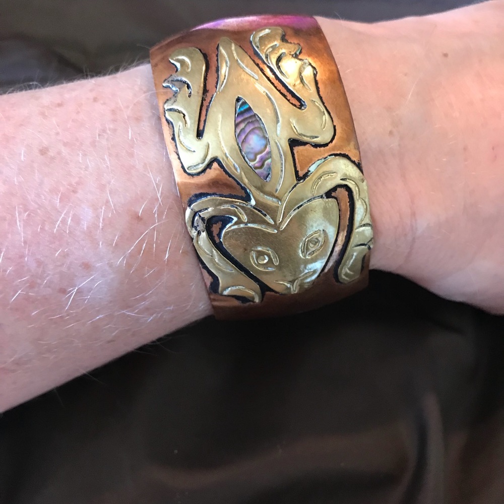 copper cuff bracelet - Picture 4 of 6
